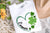 Heart Shamrocks Custom Name PNG, Shamrock Heart St Patrick's Day PNG