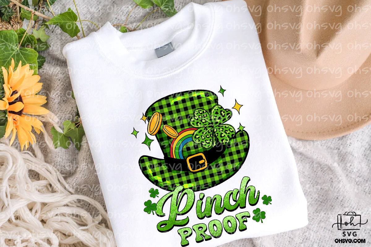 Pinch Proof PNG, St Patricks Day PNG, Shamrock Lucky St Patrick's Day PNG