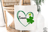 Heart Shamrocks Custom Name PNG, Shamrock Heart St Patrick&#39;s Day PNG
