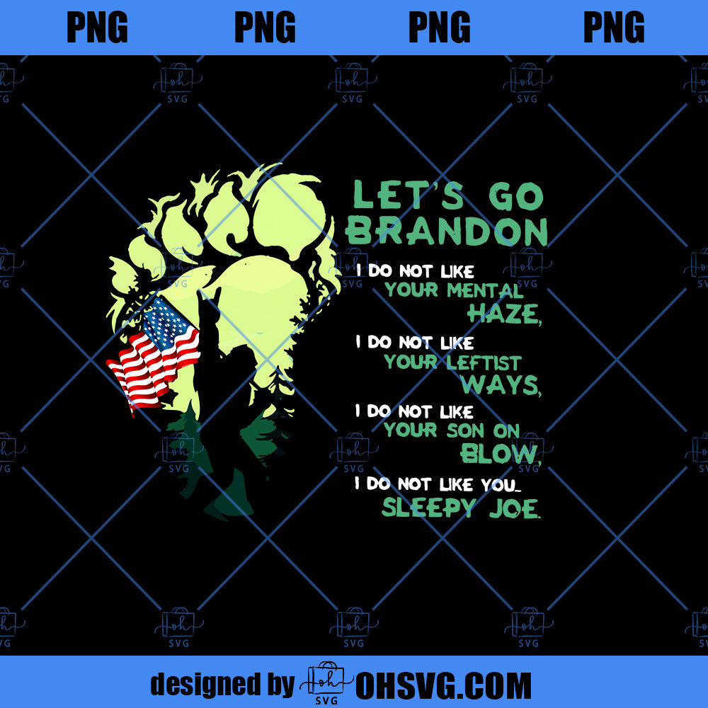 Let's Go Brandon PNG, Bigfoot PNG, Download Digital Sublimation