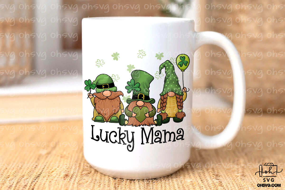 Lucky Mama PNG, St Patricks Day PNG, Gnomes St Patrick's Day PNG