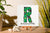 Letter R Patricks Day PNG, Custome Name Family St Patrick's Day, Shamrock Irish Alphabet PNG