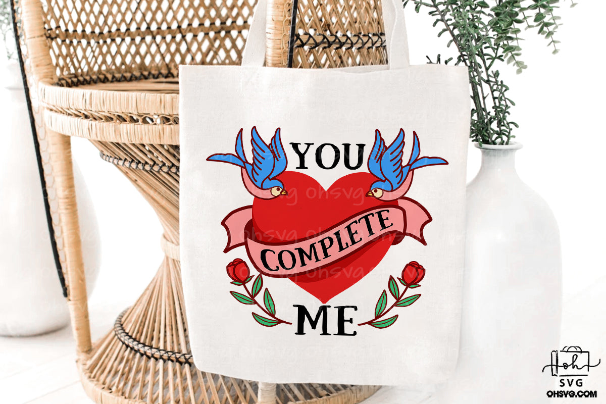 You Complete Me PNG, Happy Valentine PNG, Love Valentine Day PNG