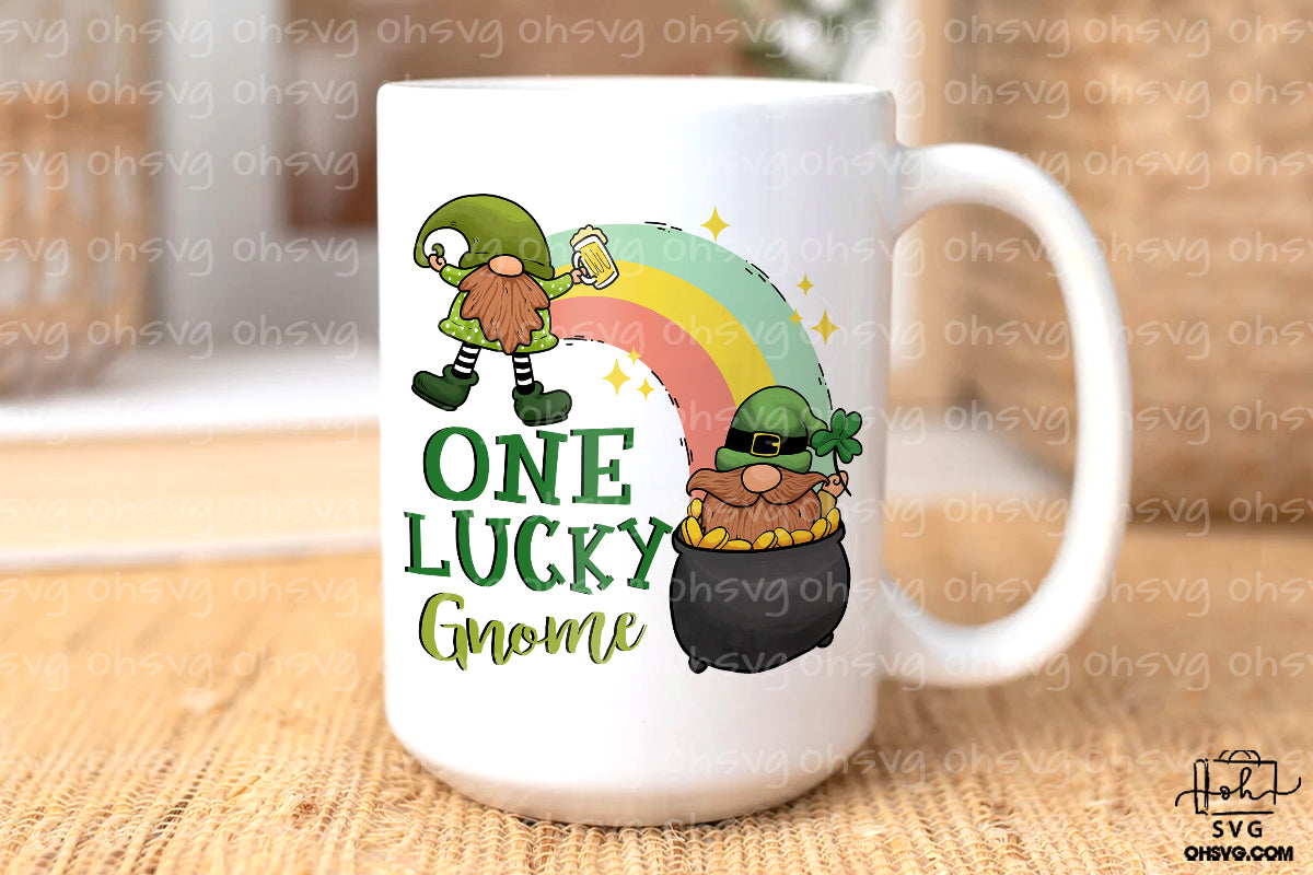 One Lucky Gnome PNG, St Patricks Day PNG, Lucky St Patrick's Day PNG