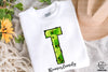 Letter T Patricks Day PNG, Custome Name Family St Patrick&#39;s Day, Shamrock Irish Alphabet PNG