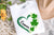 Shamrock Heart St Patrick's Day PNG, St Patricks Day PNG, Shamrock Custom Name PNG