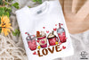 Chicken Coffee Xoxo Valentine PNG, Chicken Valentine Love PNG, Chicken Drinks Valentine PNG