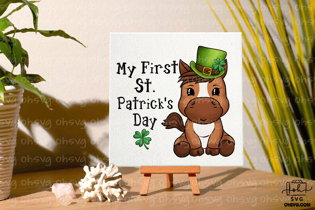 My First St. Patrick's Day PNG, Horse St Patricks Day PNG, Animal St Patricks Day PNG