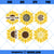 Sunflower SVG Bundle, Sunflower SVG, Flower SVG, Half Sunflower SVG, Sunflower Svg Files