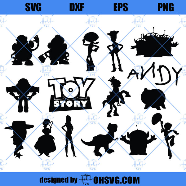 Toy Story SVG Bundle, Toy Story Clipart, Woody SVG, Andy, Aliens, SVG ...