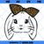 Easter Bunny SVG, Leopard Print Bunny SVG, Easter SVG Cute Bunny Easter SVG