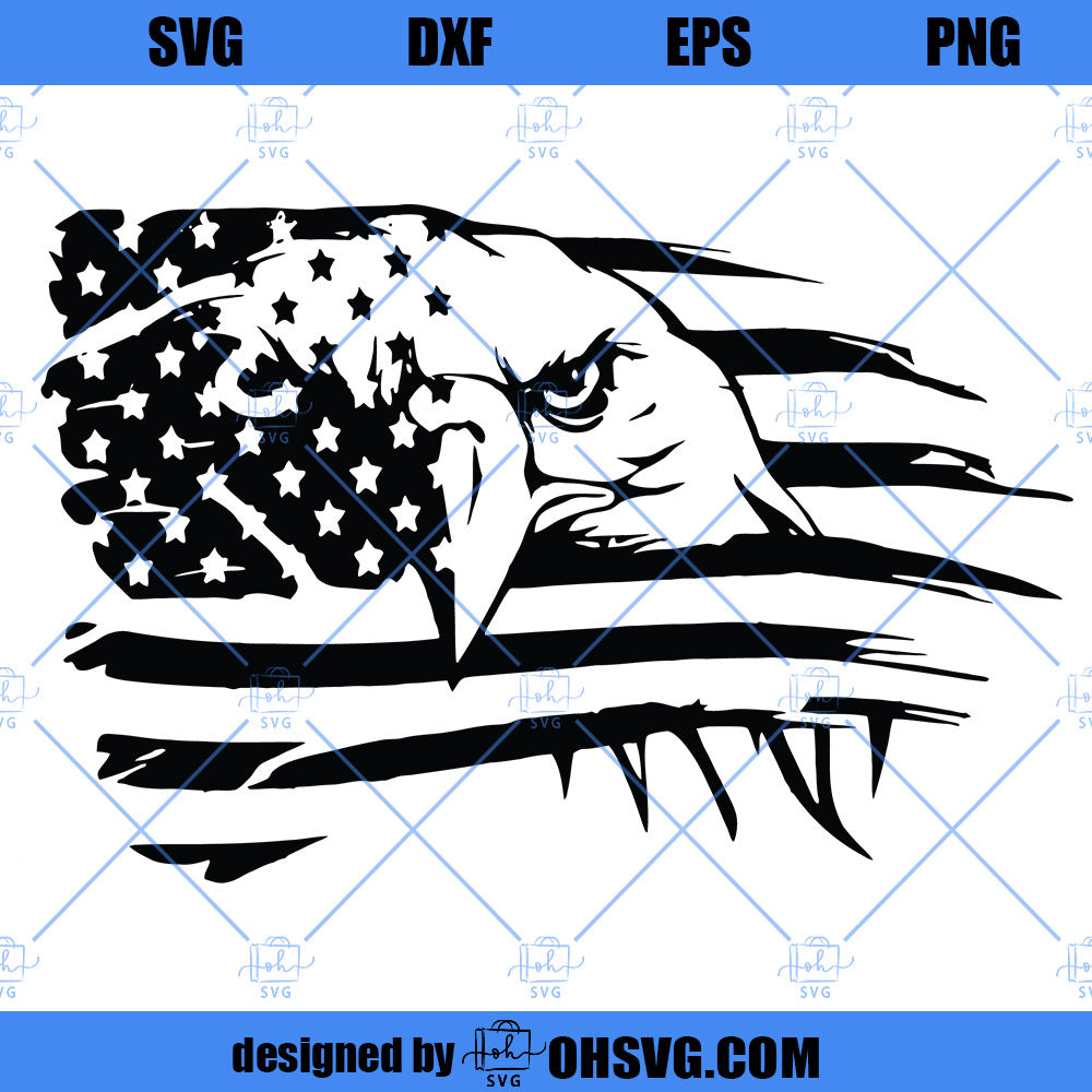 USA Eagle American Flag, Eagle SVG, American Bald Eagle USA Flag 1776 United States Of America SVG