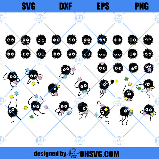Anime SVG, Sprites Candy SVG, Studio Ghibli SVG, Download Digital Sublimation