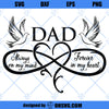 Dad Memorial SVG, In Memory Of Dad SVG, Dad In Heaven SVG