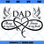 Dad Memorial SVG, In Memory Of Dad SVG, Dad In Heaven SVG