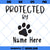 Protected By SVG, Loce Dog SVG, Dog SVG PNG DXF Cut Files For Cricut