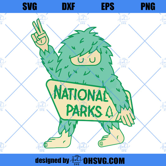 Sasquatch National Park SVG, Bigfoot National Park SVG