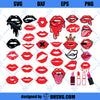Lips SVG, Kiss SVG, Lips Print SVG, Red Lips SVG, Dripping Lips SVG, Mouth SVG
