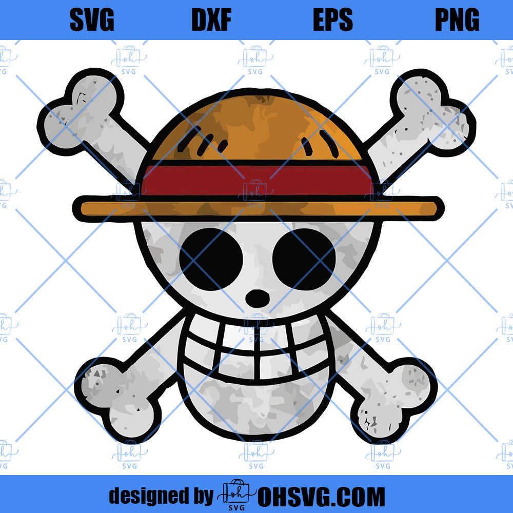 One Piece Character SVG, Anime One Piece SVG, Straw Hat Pirate SVG