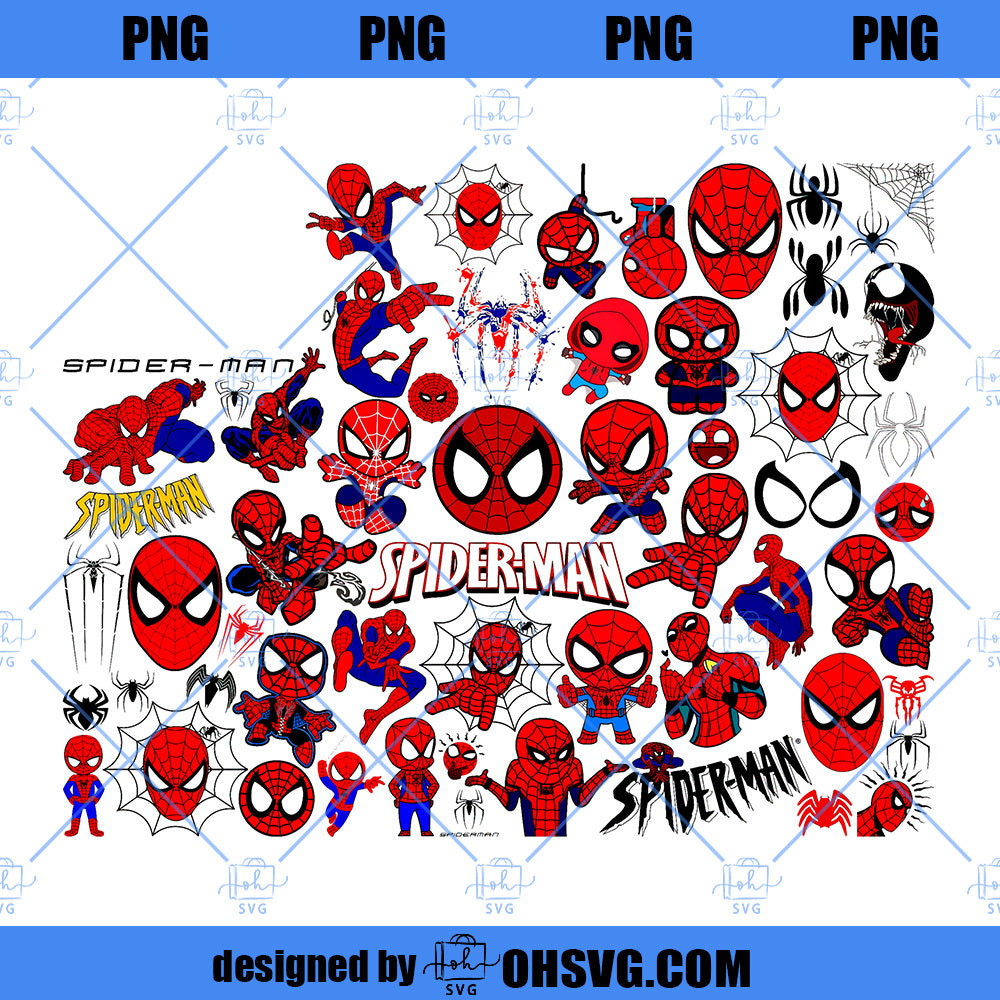 Spiderman Bundle PNG, Avengers PNG, Superhero PNG , Spiderman Logo, Spiderman Cricut Cut file