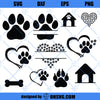 Paw Print SVG, Dog Paw Print SVG, Dog Paw SVG, Dog Mom SVG, Dog Paws SVG, Dog Lover SVG