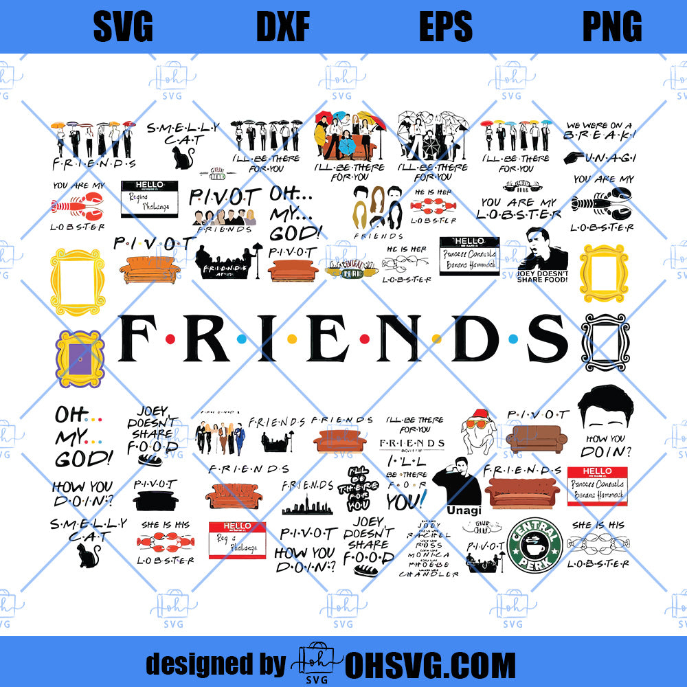 Friends SVG, Friends Show Bundle SVG, They Don't Know That We Know SVG