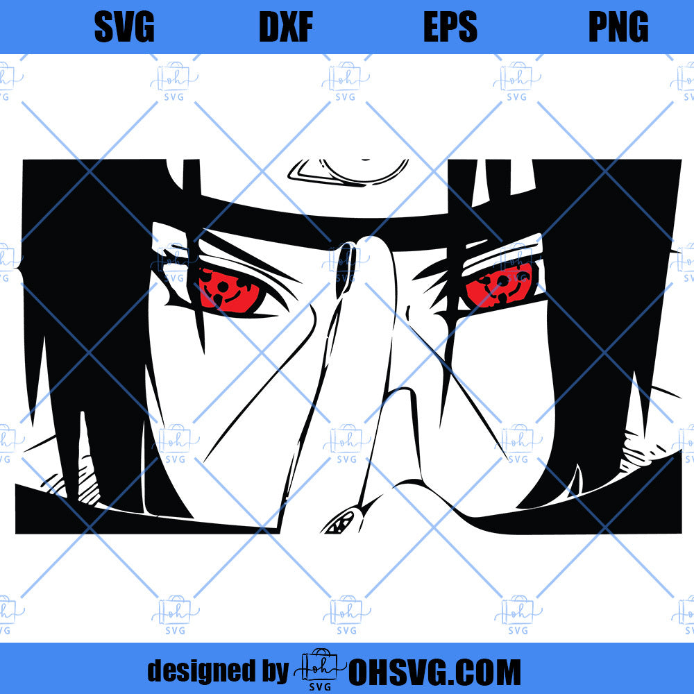 Uchiha Itachi SVG, Itachi Eyes SVG, Naruto SVG, Anime SVG