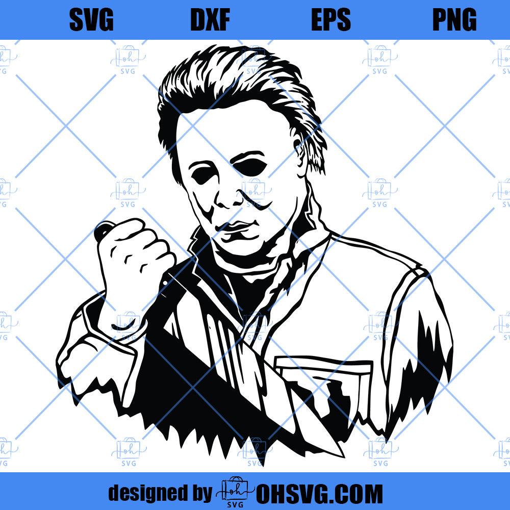 Michael Myers SVG, Horror Movie Character SVG PNG DXF Cut Files For Cricut