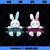 Bunny SVG, Easter SVG, Bunny Split SVG, Cute Bunny SVG, Bunny Face SVG