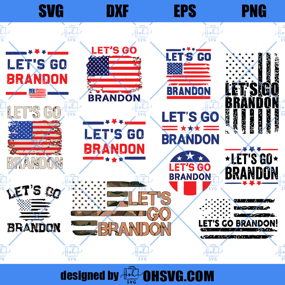 Let's Go Brandon SVG, Conservative Anti Liberal SVG, Anti Biden SVG, Team Trump SVG