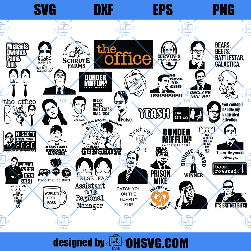 The Office SVG, The Office TV Show SVG, Paper Company SVG, Schrute Farms SVG
