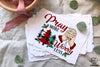 Pray More Worry Less PNG, Christian Christmas PNG, Religious Faith Christmas PNG