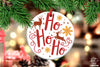 Hohoho PNG, Christmas Ornament PNG, Christmas Scene PNG, Round Ornament PNG